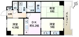 藤和新小岩コープ【4階】の間取り