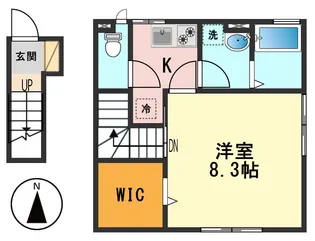 メルヴェーユ【2階】の間取り