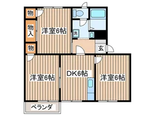 メゾンサンライトA【2階】の間取り