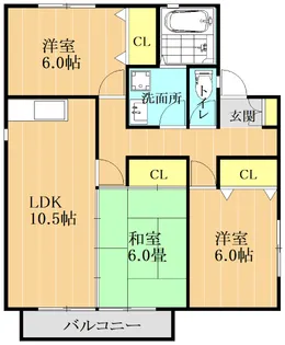 ツインハイムイナダ【2階】の間取り