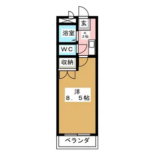 レナ三宅【3階】の間取り