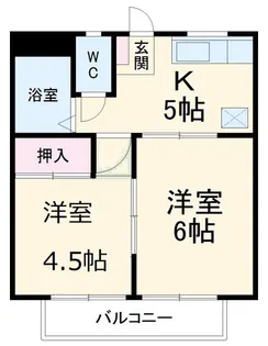 クレールマーサ【1階】の間取り