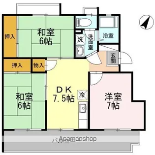 野上ハイム【2階】の間取り