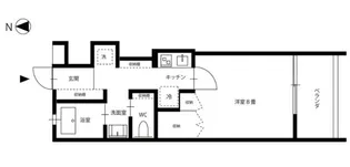 クレル西川原S【1階】の間取り