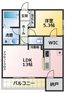 Jouer Reve(ジュールレーヴ)【3階】の間取り
