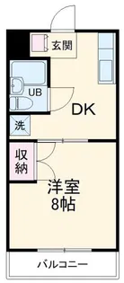 スカイハイツ仲山【3階】の間取り
