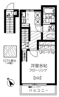 パーシモンコート【2階】の間取り