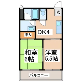 エ・クロール堀川【2階】の間取り