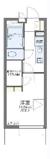 レオパレスボヌール【3階】の間取り