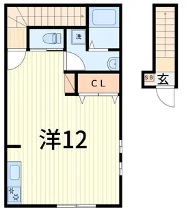 ハイツ柴又【2階】の間取り