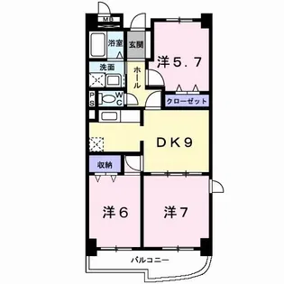 カレント【2階】の間取り