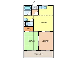 パレスさくらBの間取り