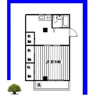 手島コーポ【3階】の間取り
