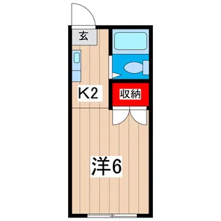 みどりハイツ【2階】の間取り