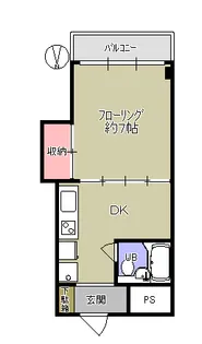 クローバーハイツ【2階】の間取り