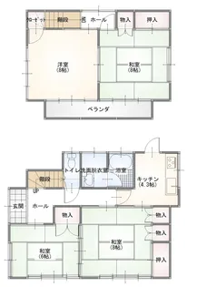 千葉県船橋市馬込西2【一戸建】の間取り