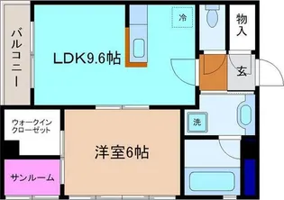 クルエボヌール西念【4階】の間取り