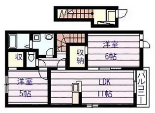 クラール ブリーゼB棟【2階】の間取り