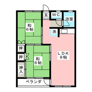 大溝ビル【2階】の間取り