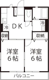 コーポ安納【2階】の間取り