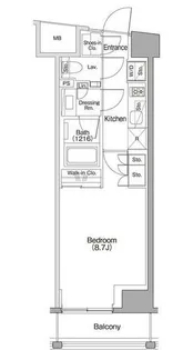 ザ・パークハビオSOHO代々木公園【4階】の間取り