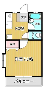 TDマンションA【2階】の間取り