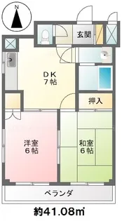 コーポホワイトシティII番館【3階】の間取り