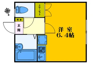 ソレイユ中野【1階】の間取り