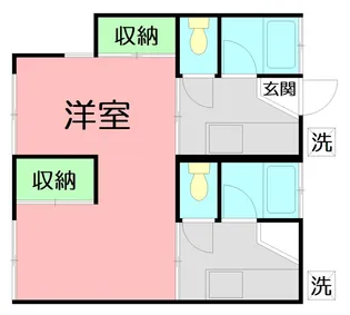コーポ司第一【2階】の間取り