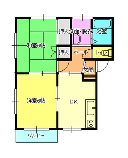 新潟県新潟市東区もえぎ野2【アパート】の間取り