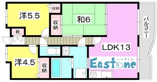 アベニュー甲南【4階】の間取り