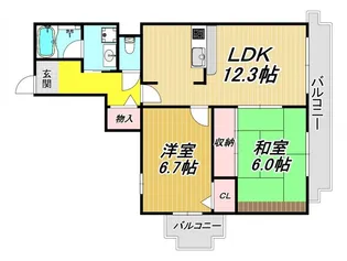 メゾンドーレ野間南【3階】の間取り