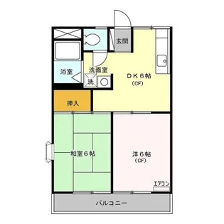 埼玉県川口市大字木曽呂【アパート】の間取り