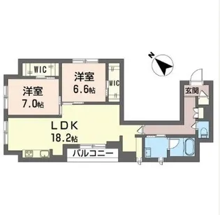 フレグランルーテ【3階】の間取り