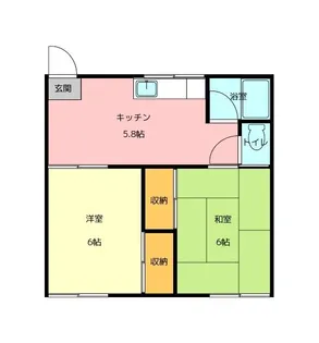 ルーモス咲が丘【2階】の間取り