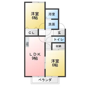 コンフォールサナエII【1階】の間取り