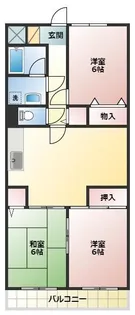 シャルムベルシー【2階】の間取り