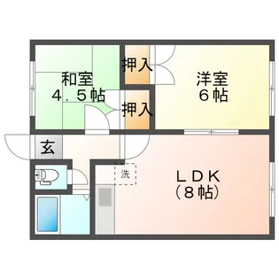 ハイツまるいNo.112【2階】の間取り