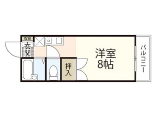 セジュール久保田 B【2階】の間取り