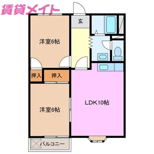 第一マンション【2階】の間取り