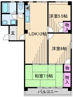 エミネンス妙蓮寺【1階】の間取り