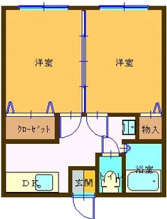 田村アパート【1階】の間取り
