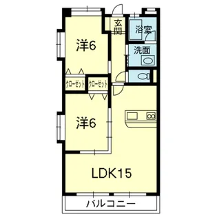 スペイシャス湖東【2階】の間取り