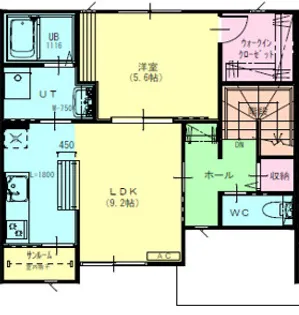 Monstellas A【2階】の間取り