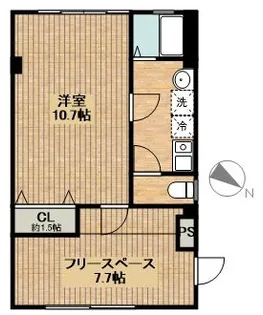Gレジデンスファースト【1階】の間取り