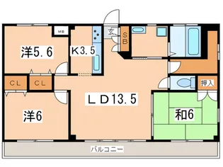 ファ-ストシティ-ハウス【3階】の間取り