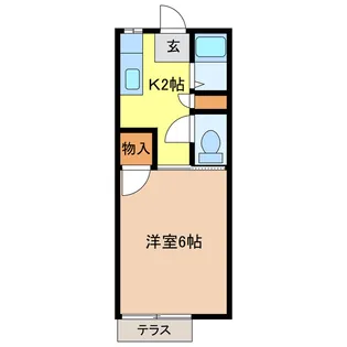 岐阜県岐阜市東鶉5【アパート】の間取り