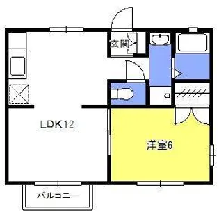フロールF【2階】の間取り