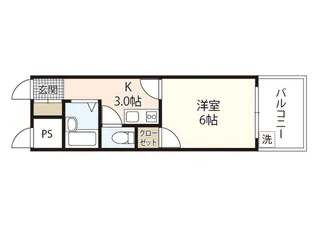 ハルビル【2階】の間取り