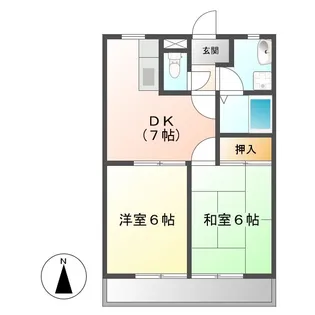 グレース・ロコ【1階】の間取り